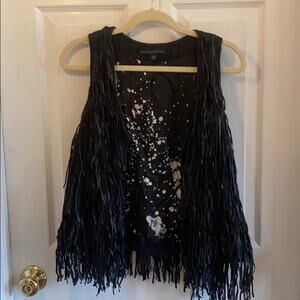 Cecilia de Bucourt M fringe vest